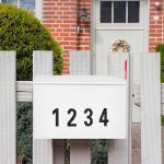 Combination Code Lock Outdoor Wall Hanging Metal Mailbox for Modern Residential