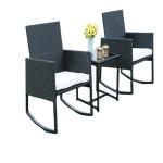 PE Rattan Woven 3 Set Table Chair Hot Sale Best Design swing chair Outdoor