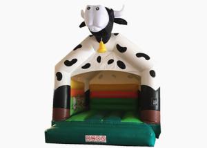 Wholesale Inflatable cow bouncy digital painting inflatable cow jumping house PVC inflatable bouncy house from china suppliers
