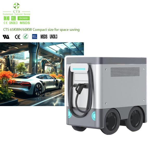 CTS Portable Battery Charging Station 40KWH 65KWH 161KWH Fast Charger EV DC