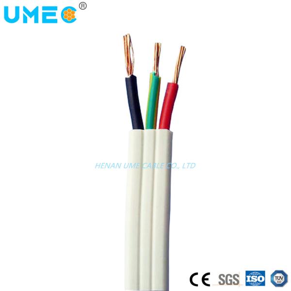 Flat Cable Cu Conductor PVC Insulated PVC Sheathed BVVB Third Party Inspection