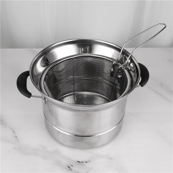 Multi Function Stackable Steamer Pot 22cm Stainless Steel