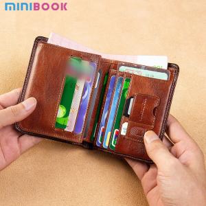 Wholesale Anti-theft Short Wallets for Men Animal Prints Genuine Leather Multiple Card Slots from china suppliers
