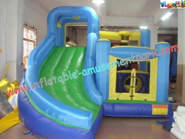 Popular Kids Mini Inflatable Nylon / PVC Bouncer Slide, Inflatable Bounce Houses