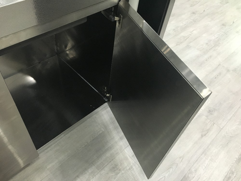 moisture proof Modular Home Kitchen Cabinets Stainless Steel 304 Customized