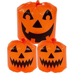 Wholesale Halloween Decorative Giant Lawn Bags Pumpkin Shape With Twist Ties from china suppliers