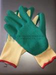 21 Yarn Knitted Industrial Working Gloves Latex Coated Free Sample