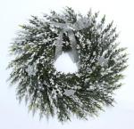 20inch Full PE Christmas Wreath With Artificial Berry Pinecones