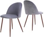 Velvet Upholstered Kitchen Chairs Modern Accent Leisure Chairs With Metal Legs