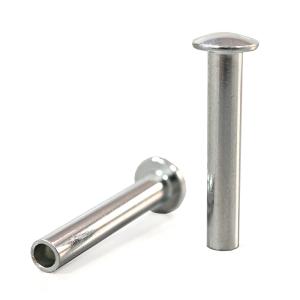 Wholesale Bright Finish Stainless Steel Flat Round Head Semi-tubular Rivets from china suppliers