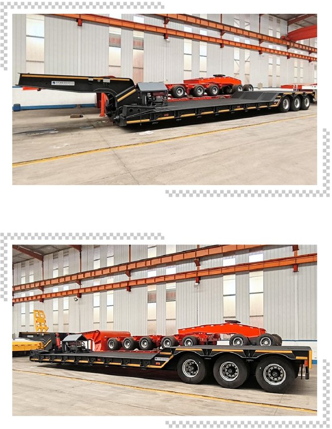 TITAN Detachable Gooseneck Lowboy Trailer for Sale
