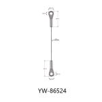 Double Loop 4mm 304 Stainless Steel Wire Rope Rigging Rope Lifting Slings