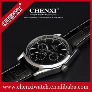 Wholesale 2015 Timepieces Fashion Jewelry Men Cycling Wrist Western Men's Watch Stainless Steel Caseback Leather Watches from china suppliers