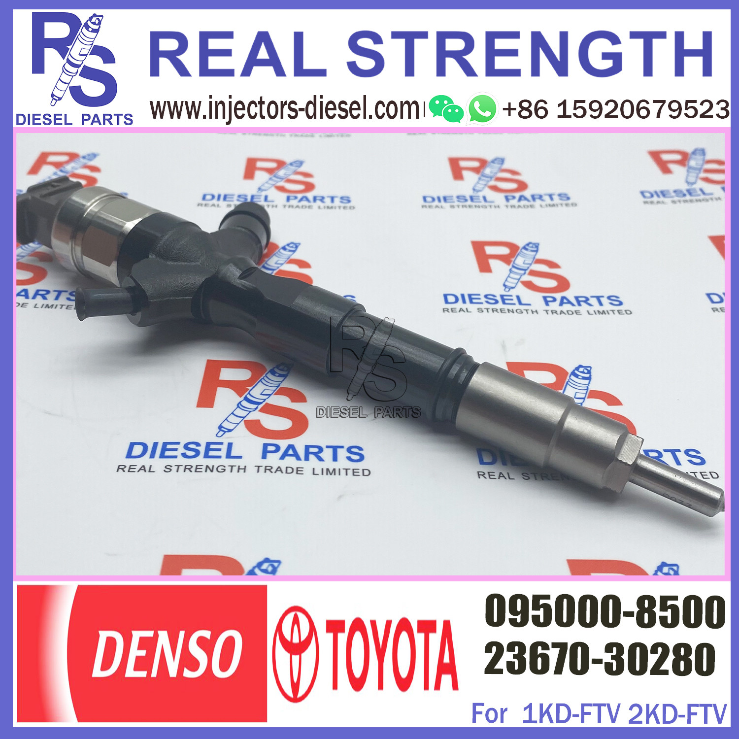 Common Rail Fuel Injector 095000-8390 23670-30280 095000-7540 095000-8500 for TOYO-TA Hilux 3.0 D4D IKD-FTV