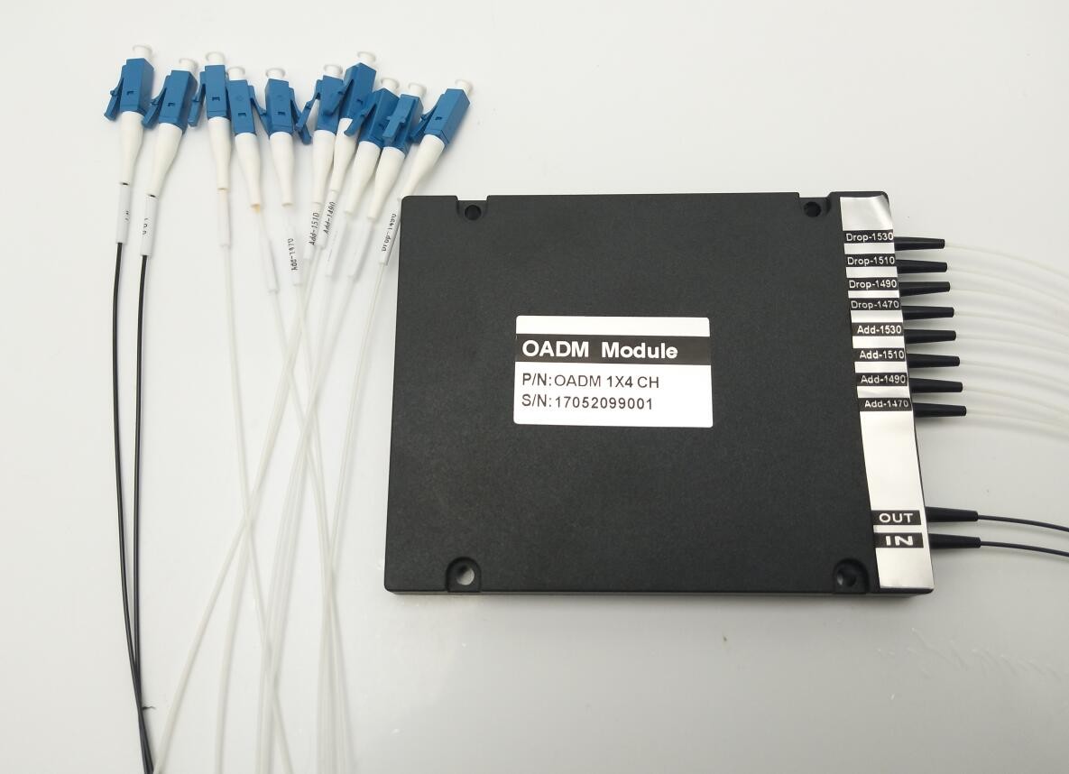 OADM 2 Fiber In 2 Fiber Out 1470nm WDM CWDM DWDM