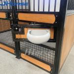Bamboo Wooden Stables European Horse Stalls Front Panel With Feeder