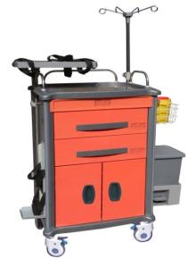 Wholesale Plastic Home / Hospital Medical Crash Cart , 4 Aluminum Alloy Columns from china suppliers