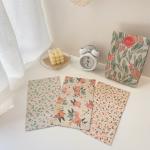 Small Floral Folded Handle Present Paper Bags 30gsm-160gsm Wedding Paper Gift