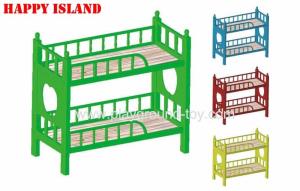 Wholesale Preschool Furniture Plastic Bunk Bed Nursery Classroom Furniture With Different Color And European Standard from china suppliers