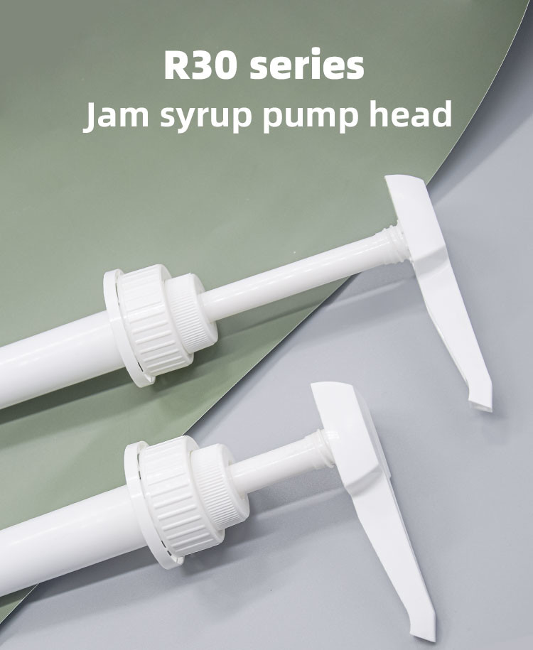 15 / 30cc Dosage Square Head Plastic Sauce Dispenser Pump For Ketchup 38mm 43mm