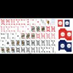 Table Games Educational Flash Cards Waterproof Paper Foil Playing Poker Cards