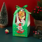 Custom Portable Christmas Cardboard Gift Boxes Packaging Coated Paper