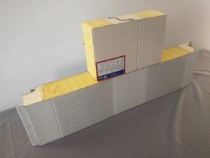 Wholesale 64kg/M3 Glass Fiber Glasswool Sandwich Panel Wall PUF Panel OEM from china suppliers