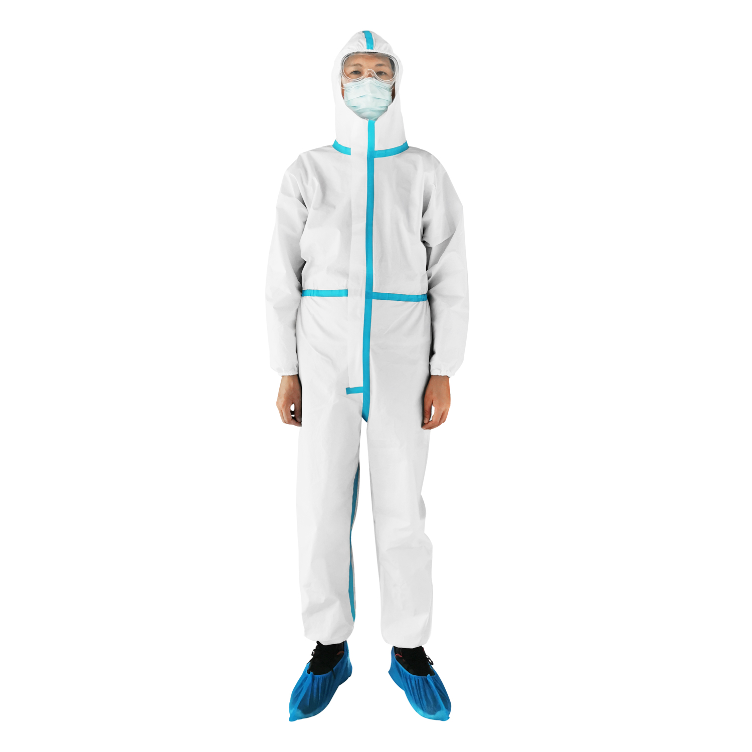 Waterproof  Disposable Hospital Coverall clothing Anti-virus gown