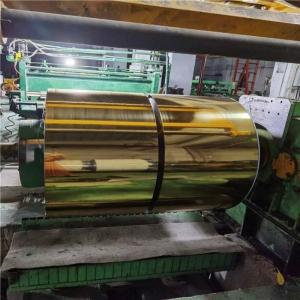 Wholesale ASTM A240 Cold Rolled Stainless Steel Coil Gold Mirror Finish 304 SS 1219mm from china suppliers