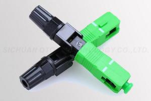 Wholesale Green Color Fiber Fast Connector SC / APC , Field Assembly Connector from china suppliers