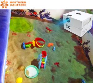 Wholesale Northern Lights Floor Interactive Projection Sand Pool Game For Kindergarten from china suppliers