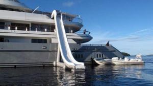 Wholesale Customized Water Slide Inflatable Water Sports on yacht 0.90mm Pvc Tarpaulin from china suppliers