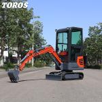 High Performance Mini Diesel Excavator Height 2285mm For Municipal Works