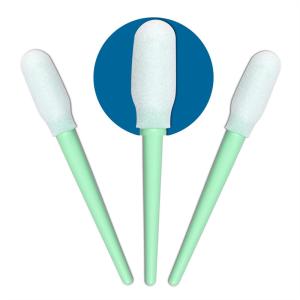 Wholesale Polypropylene Cleanroom Products Esd Sponge Head Green Plastic Handle Foam Swab from china suppliers