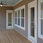 Swing Opening PVC Glass Entry Door Double Triple Glazed Casement Glass Door