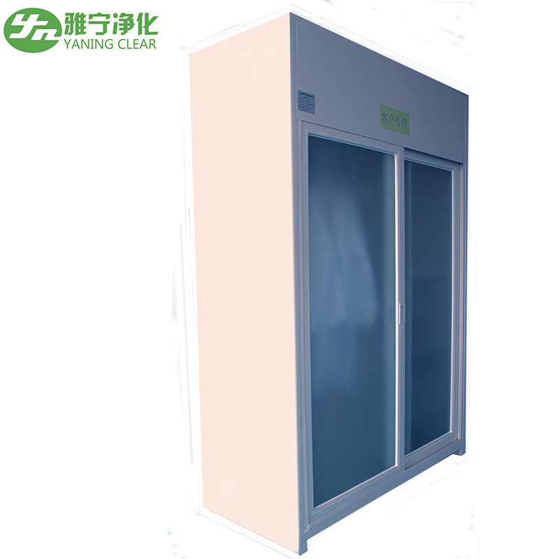 Sliding Door 400w Clean Room Garment Cabinet Powder Coated Steel