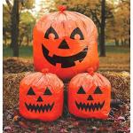 Halloween Decorative Giant Lawn Bags Pumpkin Shape With Twist Ties