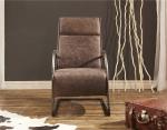 Super Soft Leather Leisure Chair Shakable Tilt Back High Density Sponge