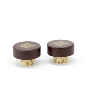 Wholesale Factory wholesale Wooden Top Wine Bottle Synthetic Cork Stopper Cork Polymer Stopper with cap from china suppliers
