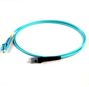 Wholesale Aqua Blue Fiber Optic Patch Cord MTRJ To LC/UPC OM3 50/125 Duplex 2.0mm 5Mtrs OFNR from china suppliers