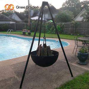 Wholesale Outdoor Corten Steel Hemisphere Fire Pit 1000mm For Outdoor Camping from china suppliers