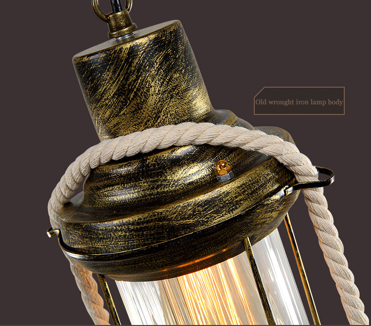 American Chandelier Loft Retro Industrial Cafe Bar Restaurant Bar Lighting Clothing Store Wooden chandelier(WH-VP-230)