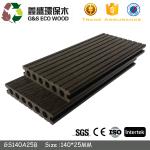 Brown 100 X 25mm Natural Wood Grain Wpc Decking Floor Grey Hollow Composite