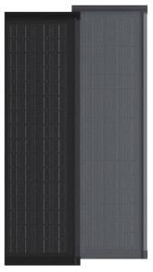 Wholesale HJT CELLS 130W Black Weather Resistant BIPV Roof Tiles Easy To Install UL Listed Tempered Glass Panels from china suppliers