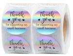 Thank You Stickers,1.5 Inch Thank You Stickers for Small Business,Self-Adhesive