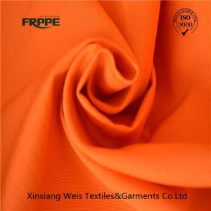 Wholesale Orange 92% Cotton 8% Polyester CVC Forest 300gsm Fire Resistant Fabric from china suppliers