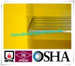 Yellow Industrial Safety Cabinets , Flame Proof Storage Cabinets For Waste