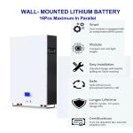 LiFePO4 100Ah 200Ah 10Kwh Household Energy Storage Battery With 56-58V Charging