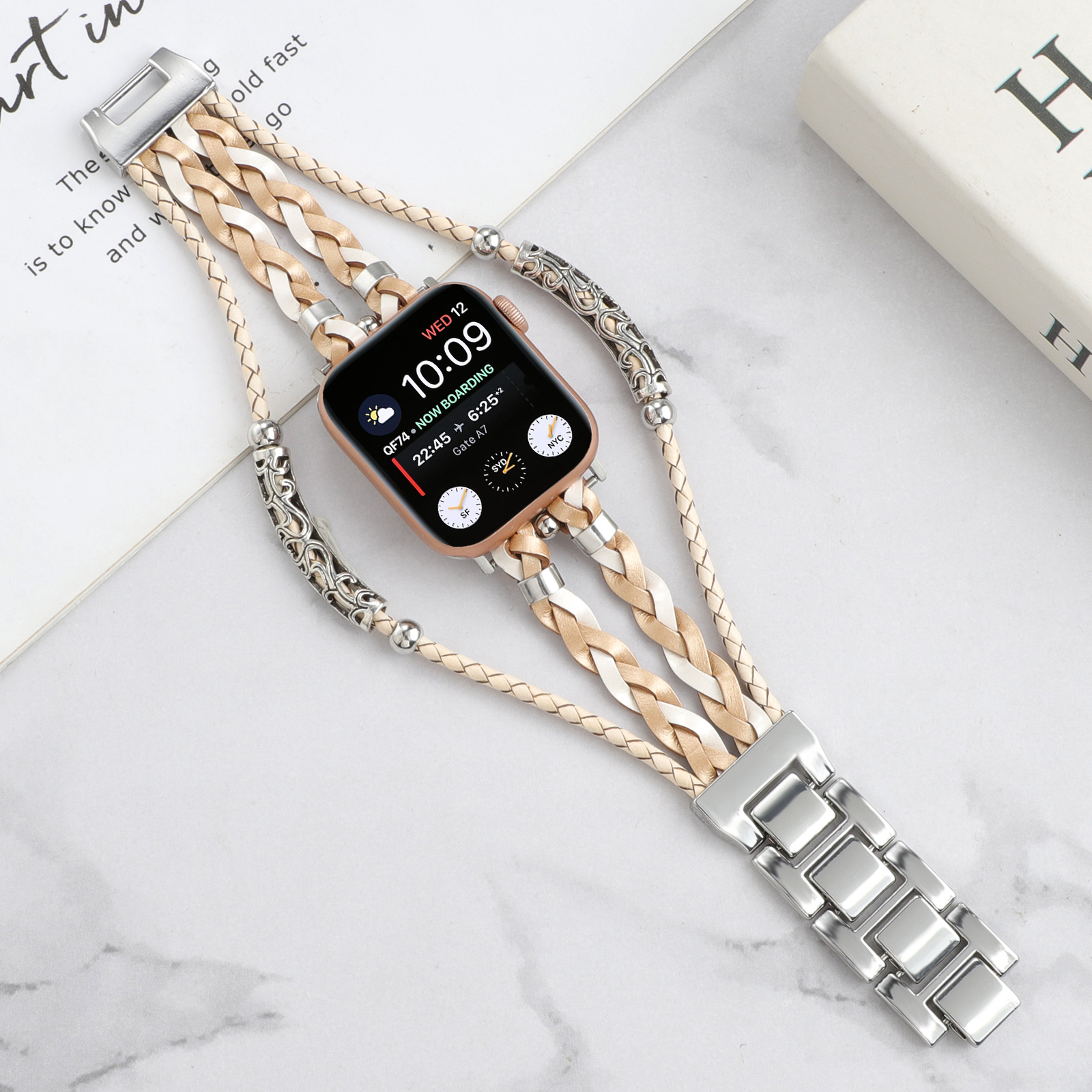 DHL.UPS.FEDEX.EMS Trendy Zou Chrysanthemum Decorative Smart Watch Band