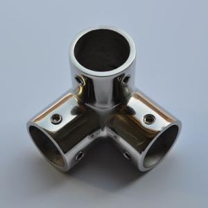 Wholesale Boat Hand Rail Fittings-90 Degree 3 Way Corner Elbow-Marine Stainless Steel from china suppliers
